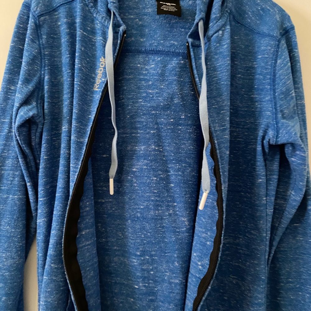 Blue Reebok Zip Up Jacket - Picture 2 of 4